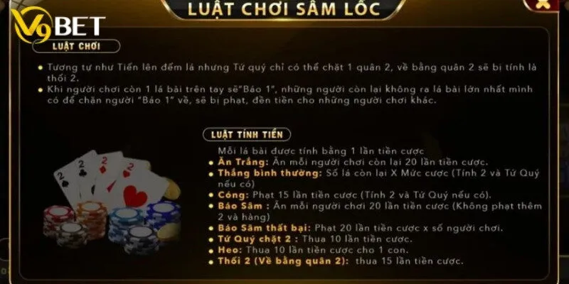 Chi tiết cách đánh sâm lốc V9bet