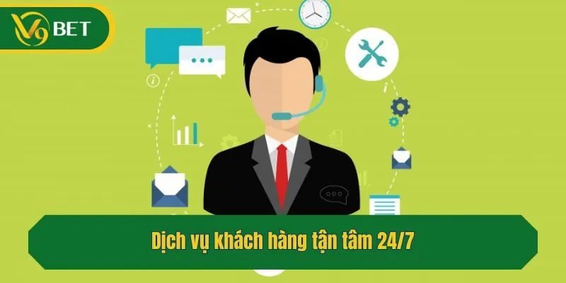 Dịch vụ khách hàng tận tâm 24/7